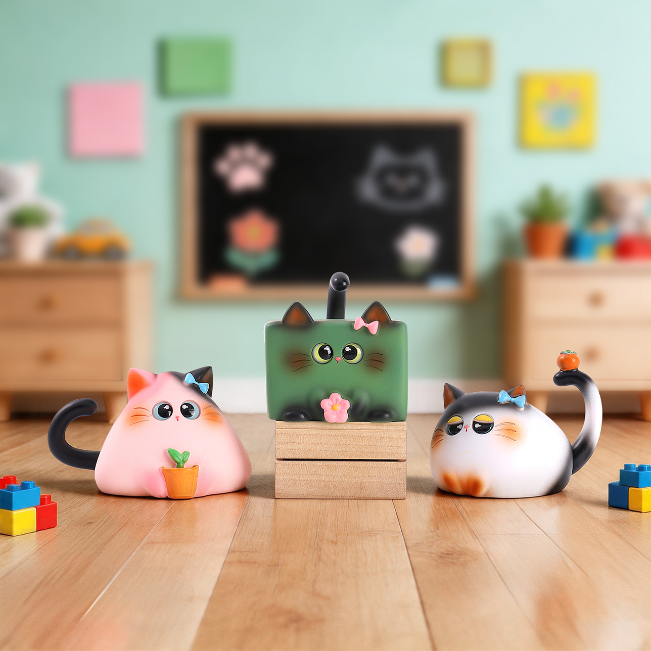 Фигурка кота в коробке-сюрпризе оптом из Китая — фотография 3