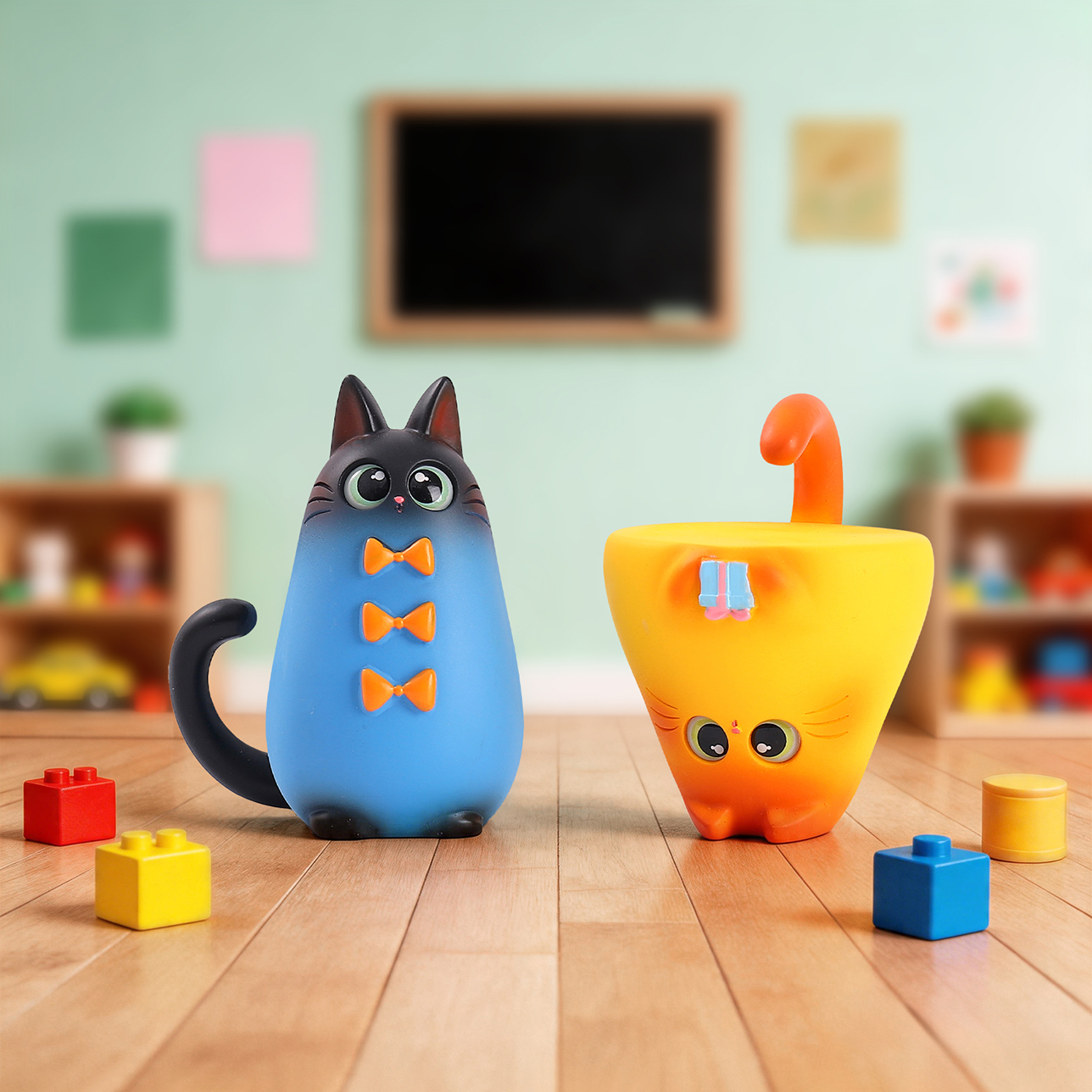 Фигурка кота в коробке-сюрпризе оптом из Китая — фотография 4