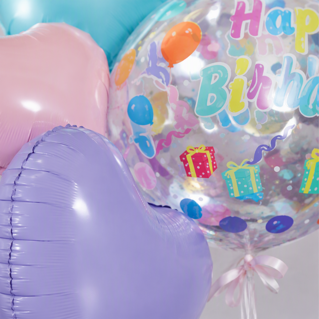 Набор разноцветных шаров Happy Birthday оптом из Китая — фотография 4