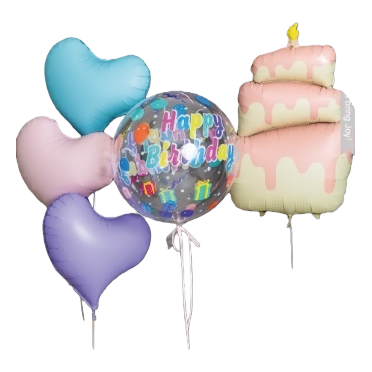 Набор разноцветных шаров Happy Birthday оптом из Китая — фотография 5