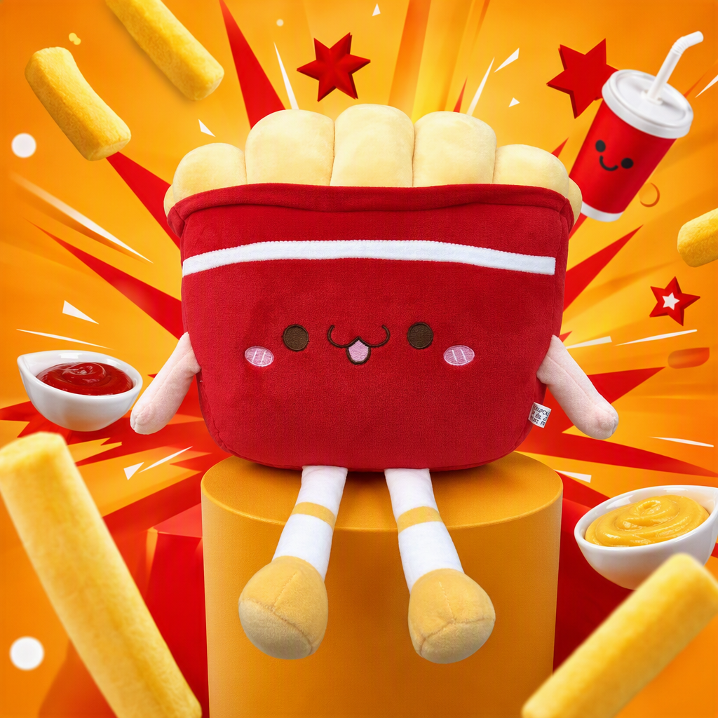 Игрушка-подушка красная картофель фри оптом из Китая — фотография 3