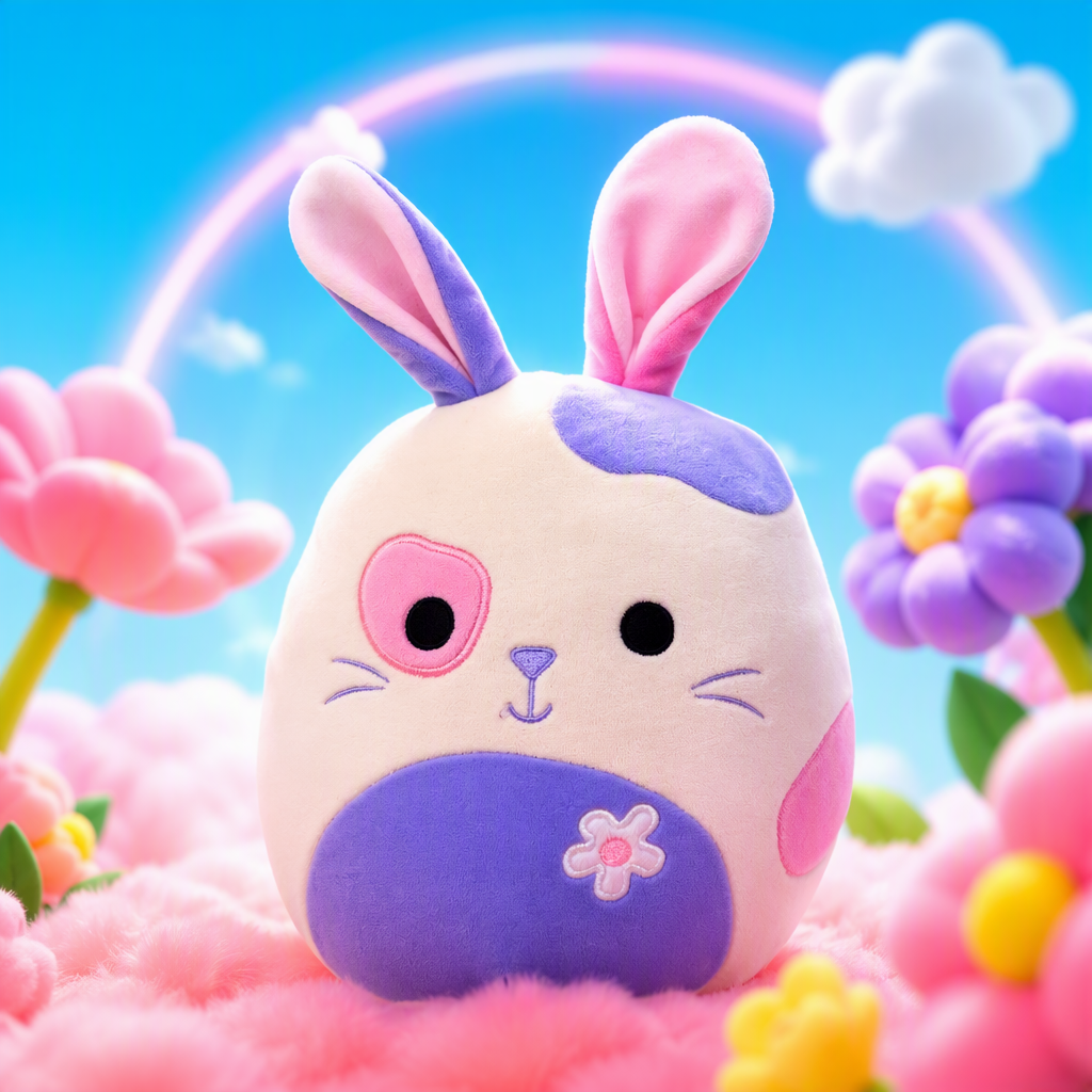 Игрушка-подушка разноцветный мультяшный кролик оптом из Китая — фотография 3