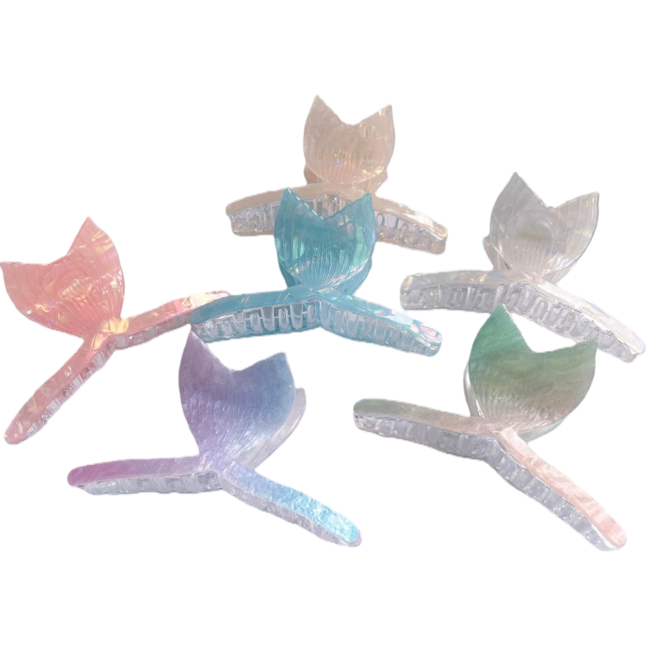 Заколка для девочек в форме рыбьего хвоста оптом из Китая — фотография 5