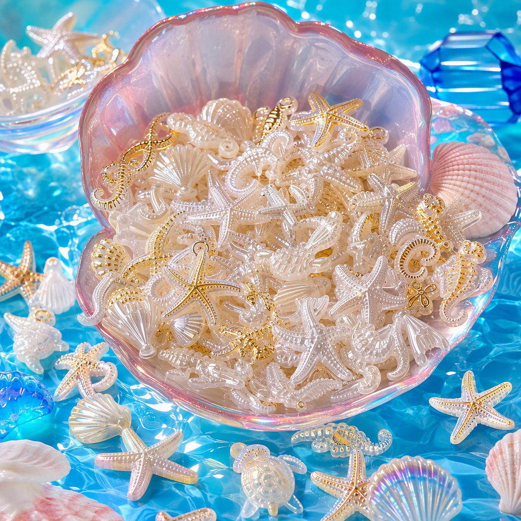 Украшения белые с морскими животными оптом из Китая — фотография 3