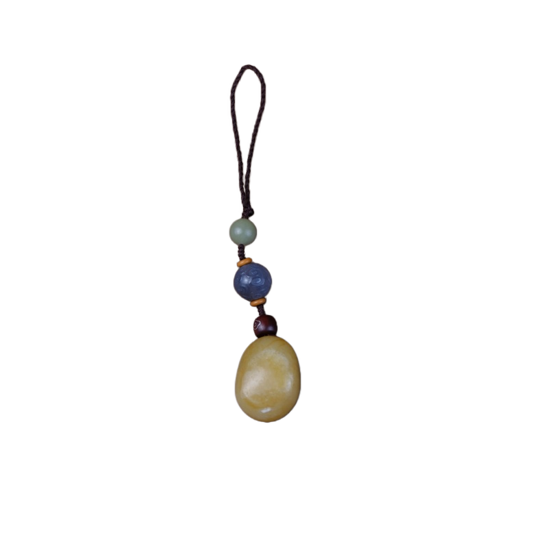 Подвеска на лацкан с нефритом и агатом оптом из Китая — фотография 4