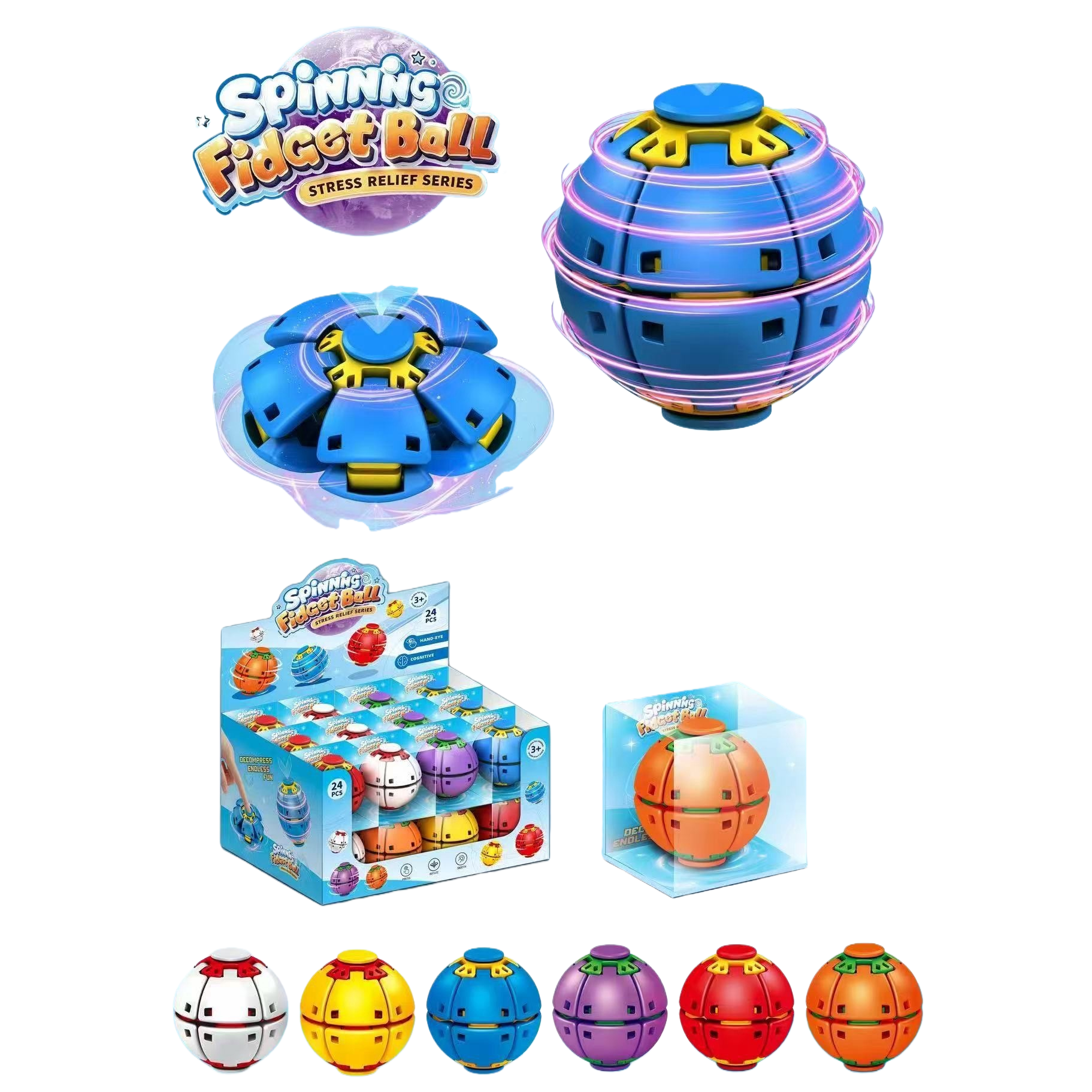Игрушка сборная разноцветный шар оптом из Китая — фотография 5