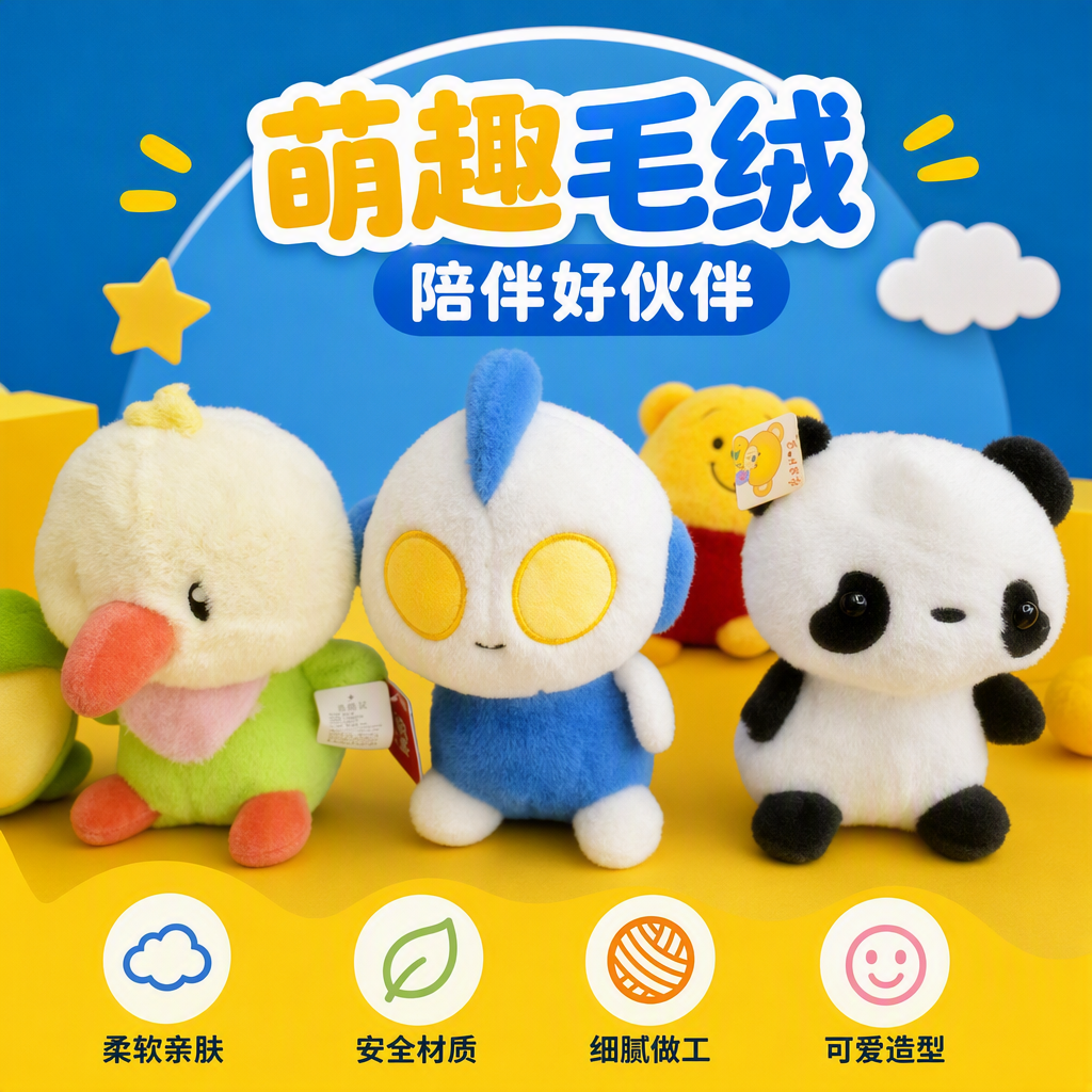 Игрушка-подушка с мультяшным животным оптом из Китая — фотография 3