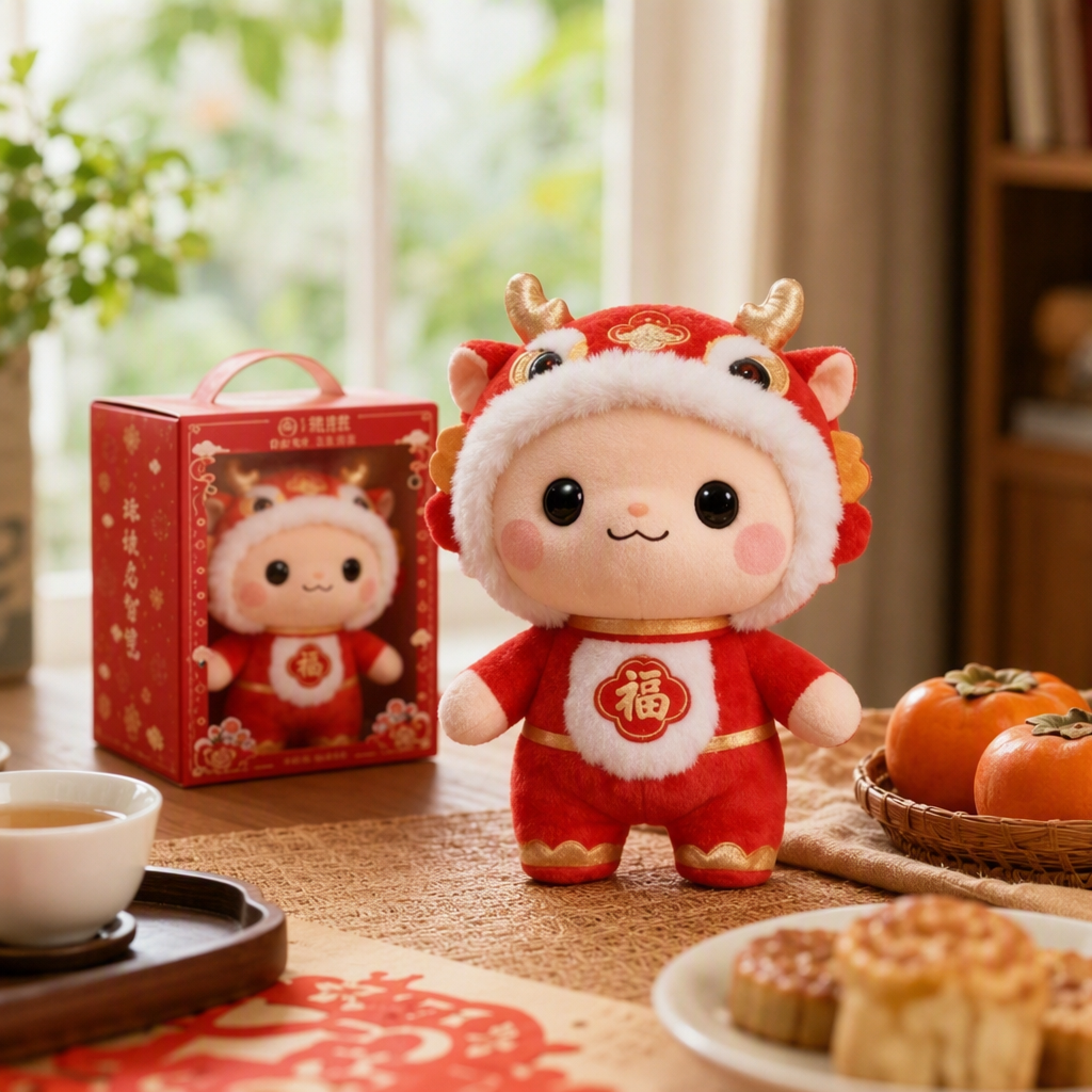 Игрушка интерактивная красная кукла Фува оптом из Китая — фотография 2