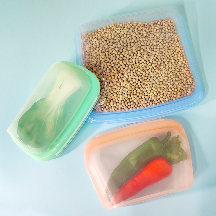 Пакет силиконовый для продуктов с застёжкой оптом из Китая — фотография 4