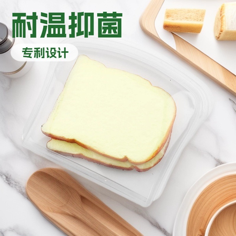 Пакет силиконовый многоразовый для продуктов 800 мл оптом из Китая — фотография 4