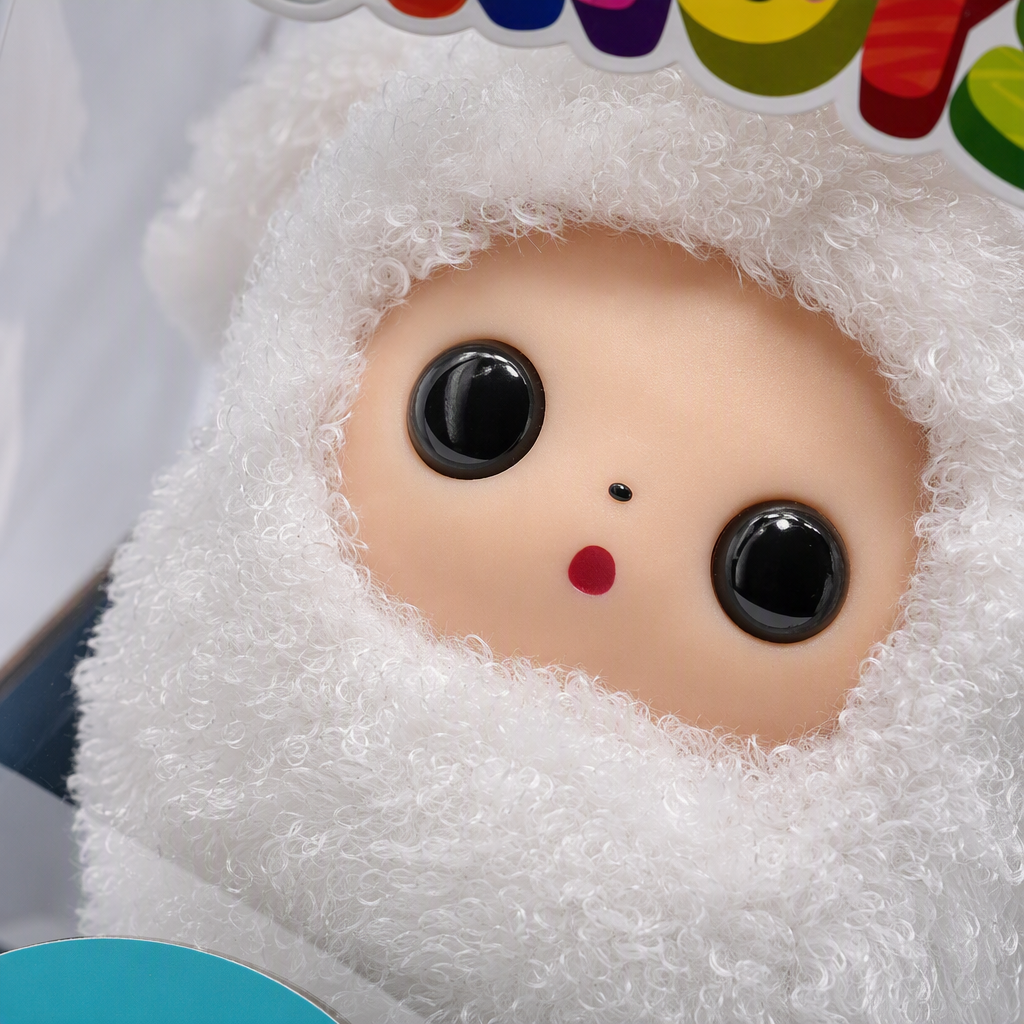 Игрушка-подушка белая плюшевая для малышей оптом из Китая — фотография 4