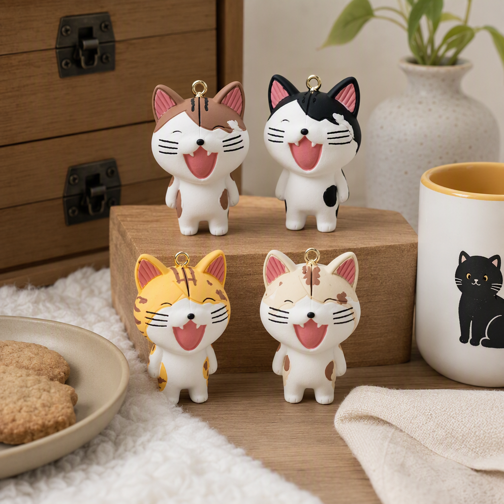 Подвеска с улыбающимся мультяшным котом оптом из Китая — фотография 2