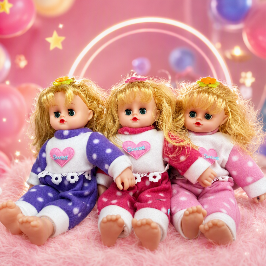 Наряд кукольный с сердечками и надписью Sweet оптом из Китая — фотография 3
