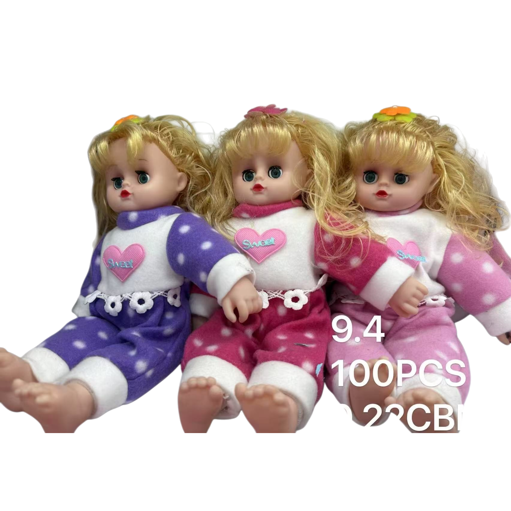 Наряд кукольный с сердечками и надписью Sweet оптом из Китая — фотография 5