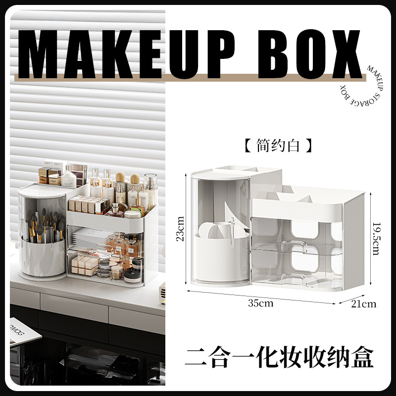 Органайзер для косметики с ящиками и держателем оптом из Китая — фотография 2