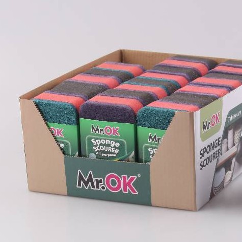 Губка поролоновая для мытья посуды оптом из Китая — фотография 2