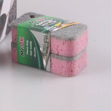 Губка для чистки посуды двусторонняя оптом из Китая — фотография 3