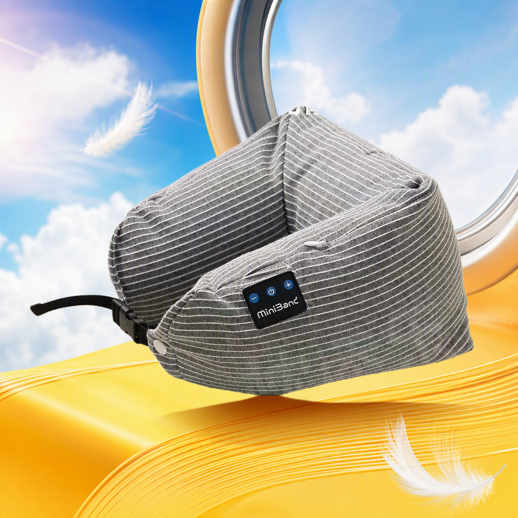 Подушка под шею с Bluetooth и микрогранулами оптом из Китая — фотография 3