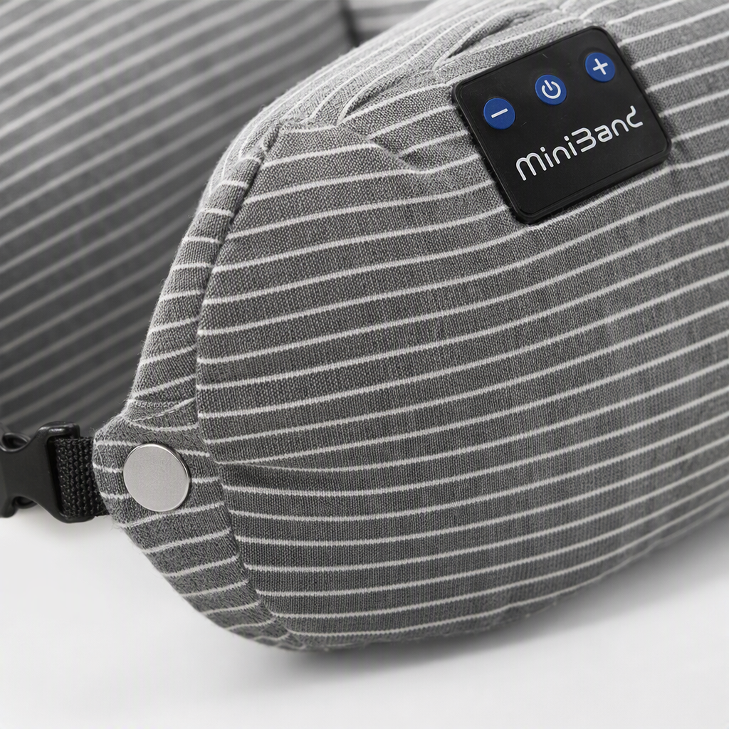 Подушка под шею с Bluetooth и микрогранулами оптом из Китая — фотография 4