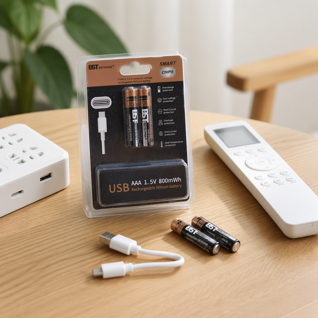 Аккумулятор AAA с зарядкой через USB оптом из Китая — фотография 2