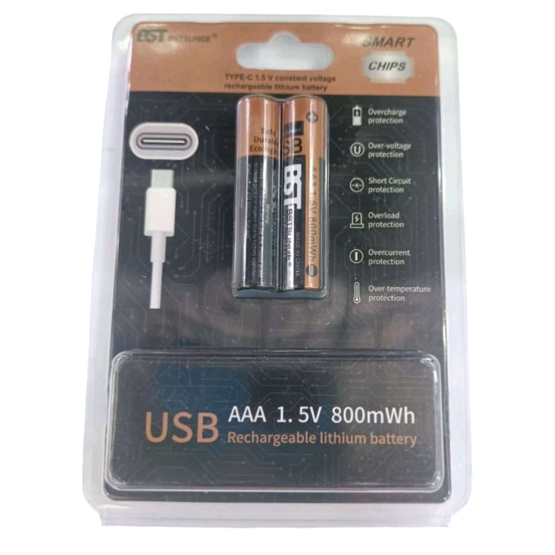 Аккумулятор AAA с зарядкой через USB оптом из Китая — фотография 5