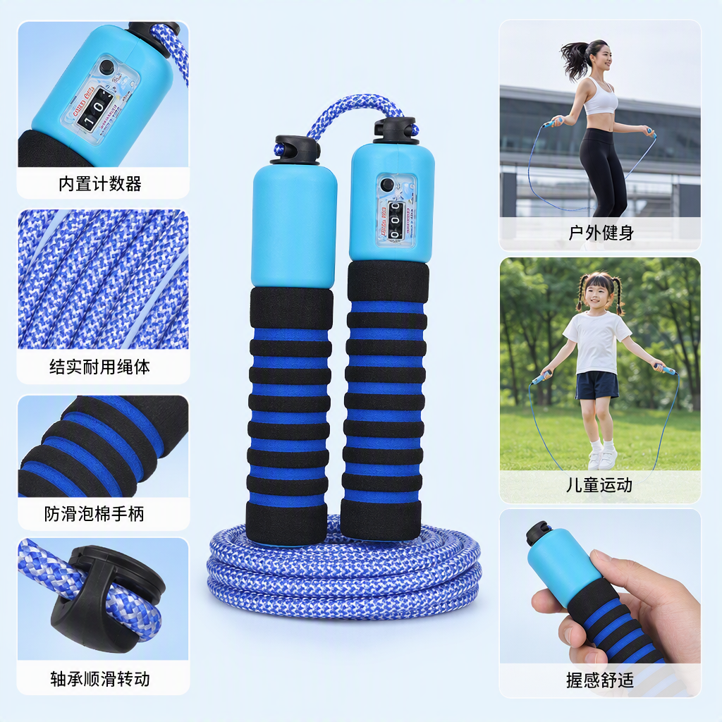 Скакалка спортивная лёгкая оптом из Китая — фотография поставщика